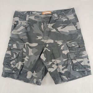 Lee Dungarees 42x12 Mens Cargo Shorts Camo Canvas Heavyweight